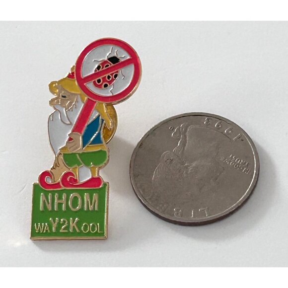 Odyssey of the Mind Gnome New Hampshire Y2K Pin OotM OM - Picture 2 of 3